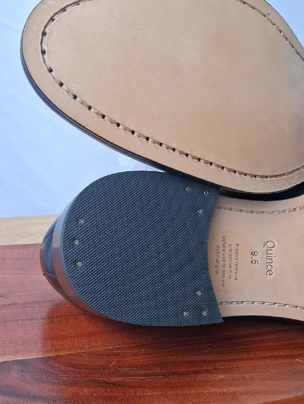 Quince Calfskin Leather Penny Loafer Black 9.5 - Picture 8 of 11